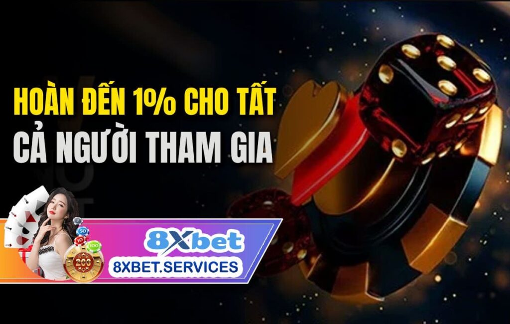 Hình ảnh về chương trình khuyến mãi: Hoàn đến 1% cho tất cả người tham gia.