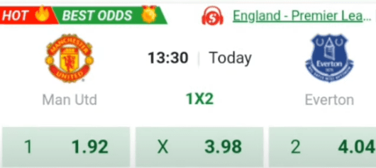 Hình ảnh về quá trình tính toán tỷ lệ cơ hội đặt cược.