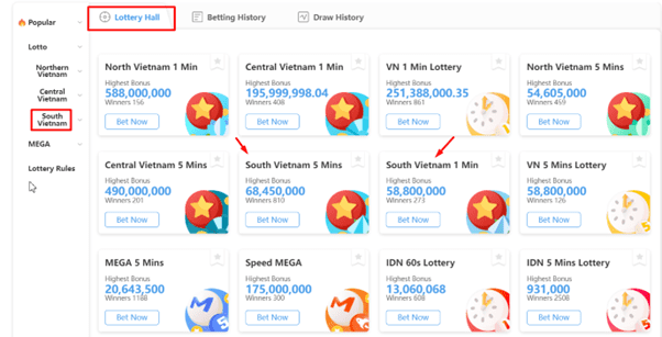 Sở hữu vé lô tô Miền Nam trên 8xbet