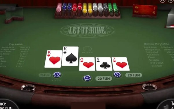 Cách chơi Let It Ride chi tiết tại 8xbet